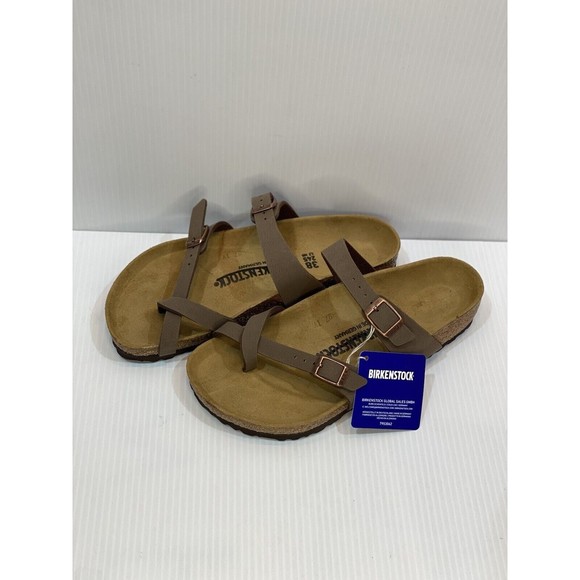 Birkenstock Mayari Birko Flor Regular width, Mocca Sandals Size 7 - Picture 4 of 9